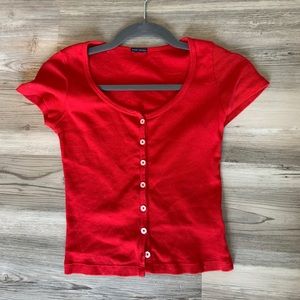 Red Zelly Brandy Melville Top